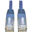 EATON Tripp Lite Cat6 Gigabit Molded Patch Cable RJ45 M/M 550MHz 24 AWG Blue 100' - Category 6 for Network Device, Router, Modem, Blu-ray Player, Printer, Computer - 128 MB/s - Patch Cable - 100 ft - 1 x RJ...  - N200-100-BL
