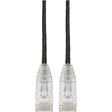EATON Tripp Lite Cat6 Gigabit Patch Cable Snagless RJ45 Molded Slim Black 10ft - Category 6 for Network Device, Printer, Photocopier, Router, Server, Computer, Modem, Switch, Workstation - 128 MB/s - Patch ...  - N201-S10-BK