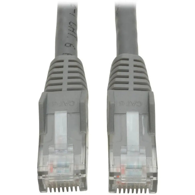 EATON Tripp Lite Cat6 Gigabit Snagless Molded Patch Cable (RJ45 M/M) Gray, 3' - 3ft - 1 x RJ-45 Male - 1 x RJ-45 Male - Gray - N201-003-GY