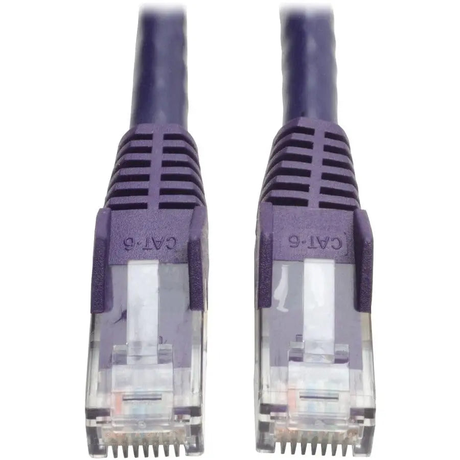 EATON Tripp Lite Cat6 Gigabit Snagless Molded Patch Cable RJ45 M/M Purple 5' 5ft - 5 ft Category 6 Network Cable for Network Device - First End: 1 x RJ-45 Network - Male - Second End: 1 x RJ-45 Network - Ma...  - N201-005-PU