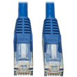 EATON Tripp Lite Cat6 Patch Cable UTP Snagless w/ PoE CMR-LP Blue RJ45 M/M 10ft - 10 ft Category 6 Network Cable for Printer, Router, Server, Modem, Hub, Switch, PoE-enabled Device, Surveillance Camera, VoI...  - N201P-010-BL