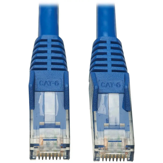 EATON Tripp Lite Cat6 Patch Cable UTP Snagless w/ PoE CMR-LP Blue RJ45 M/M 10ft - 10 ft Category 6 Network Cable for Printer, Router, Server, Modem, Hub, Switch, PoE-enabled Device, Surveillance Camera, VoI...  - N201P-010-BL