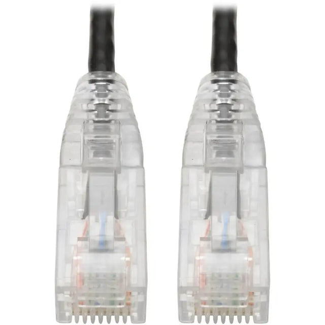 EATON Tripp Lite Cat6 UTP Patch Cable (RJ45) - M/M, Gigabit, Snagless, Molded, Slim, Black, 1 ft. - 1 ft Category 6 Network Cable for Network Device, Printer, Photocopier, Router, Server, Computer, Modem, S...  - N201-S01-BK