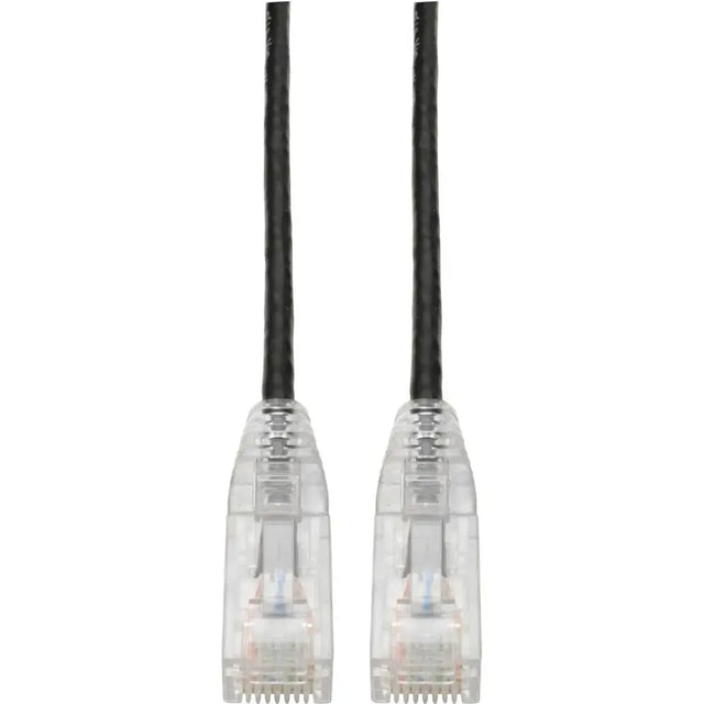 EATON Tripp Lite Cat6 UTP Patch Cable (RJ45) - M/M, Gigabit, Snagless, Molded, Slim, Black, 7 ft. - 7 ft Category 6 Network Cable for Network Device, Printer, Photocopier, Router, Server, Computer, Modem, S...  - N201-S07-BK