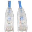 EATON Tripp Lite Cat6 UTP Patch Cable (RJ45) - M/M, Gigabit, Snagless, Molded, Slim, Blue, 10 ft. - 10 ft Category 6 Network Cable for Network Device, Printer, Photocopier, Router, Server, Computer, Modem, ...  - N201-S10-BL