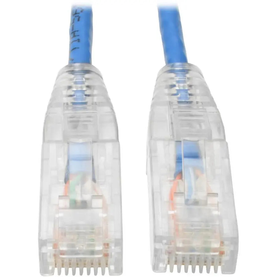 EATON Tripp Lite Cat6 UTP Patch Cable (RJ45) - M/M, Gigabit, Snagless, Molded, Slim, Blue, 10 ft. - 10 ft Category 6 Network Cable for Network Device, Printer, Photocopier, Router, Server, Computer, Modem, ...  - N201-S10-BL