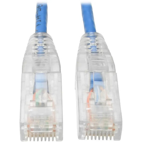 EATON Tripp Lite Cat6 UTP Patch Cable (RJ45) - M/M, Gigabit, Snagless, Molded, Slim, Blue, 10 ft. - 10 ft Category 6 Network Cable for Network Device, Printer, Photocopier, Router, Server, Computer, Modem, ...  - N201-S10-BL