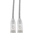EATON Tripp Lite Cat6 UTP Patch Cable (RJ45) - M/M, Gigabit, Snagless, Molded, Slim, Gray, 2 ft. - 2 ft Category 6 Network Cable for Network Device, Printer, Photocopier, Router, Server, Computer, Modem, Sw...  - N201-S02-GY