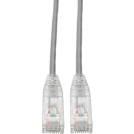 EATON Tripp Lite Cat6 UTP Patch Cable (RJ45) - M/M, Gigabit, Snagless, Molded, Slim, Gray, 7 ft. - 7 ft Category 6 Network Cable for Network Device, Server, Switch, Router, Computer, Hub, Photocopier, Print...  - N201-S07-GY