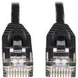 EATON Tripp Lite Cat6a 10G Snagless Molded Slim UTP Network Patch Cable (M/M), Black, 15 ft. - 15 ft Category 6a Network Cable for Computer, Server, Router, Printer, Switch, Network Device, Hub, Modem, Patc...  - N261-S15-BK