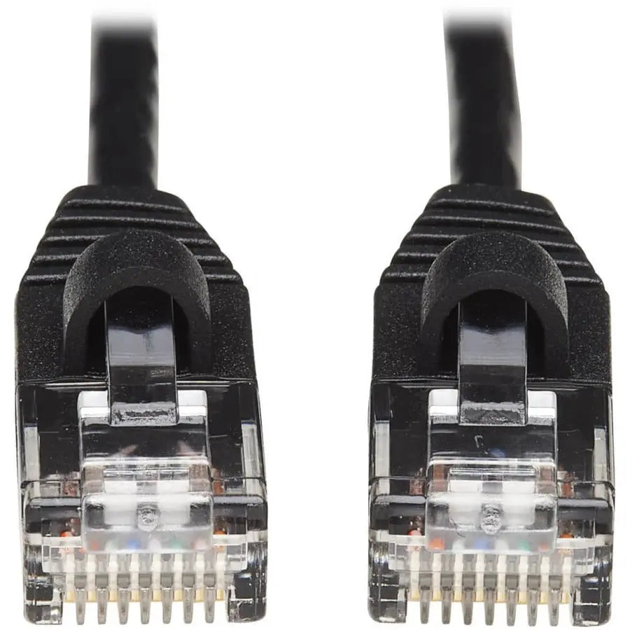 EATON Tripp Lite Cat6a 10G Snagless Molded Slim UTP Network Patch Cable (M/M), Black, 15 ft. - 15 ft Category 6a Network Cable for Computer, Server, Router, Printer, Switch, Network Device, Hub, Modem, Patc...  - N261-S15-BK