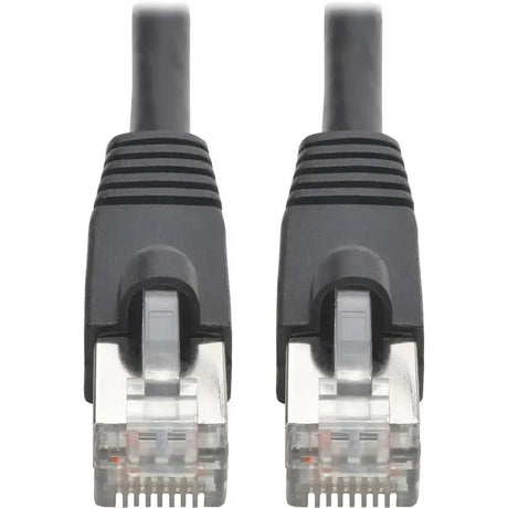 EATON Tripp Lite Cat6a 10G Snagless Shielded STP Ethernet Cable (RJ45 M/M), PoE, Black, 35 ft. (10.67 m) - 35 ft Category 6a Network Cable for Network Device, Workstation, Switch, Hub, Patch Panel, Router, ...  - N262-035-BK