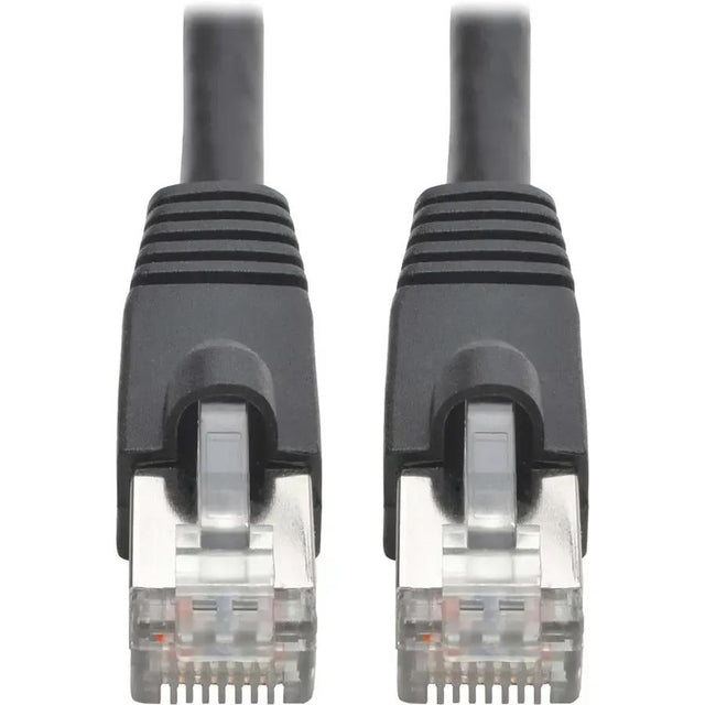 EATON Tripp Lite Cat6a 10G Snagless Shielded STP Ethernet Cable (RJ45 M/M), PoE, Black, 35 ft. (10.67 m) - 35 ft Category 6a Network Cable for Network Device, Workstation, Switch, Hub, Patch Panel, Router, ...  - N262-035-BK