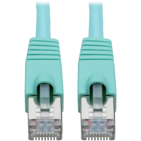 EATON Tripp Lite Cat6a Ethernet Cable 10G STP Snagless Shielded PoE M/M Aqua 6ft - 6 ft Category 6a Network Cable for Network Device, Switch, Hub, Patch Panel, Router, Modem, VoIP Device, Surveillance Camer...  - N262-006-AQ