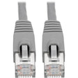 EATON Tripp Lite Cat6a Ethernet Cable 10G STP Snagless Shielded PoE M/M Gray 12ft - 12 ft Category 6a Network Cable for Network Device, Switch, Hub, Patch Panel, Router, Modem, VoIP Device, Surveillance Cam...  - N262-012-GY