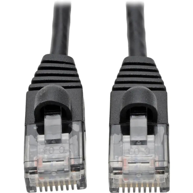 EATON Tripp Lite Cat6a Gigabit Snagless Molded Slim UTP Patch Cable M/M Black 3ft - Category 6a for PC, Server, Router, Printer, Patch Panel, Switch, Network Device - 1.25 GB/s - Patch Cable - 3 ft - 1 x RJ...  - N261-S03-BK