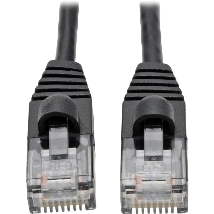 EATON Tripp Lite Cat6a Gigabit Snagless Molded Slim UTP Patch Cable M/M Black 5ft - Category 6a for PC, Server, Router, Printer, Patch Panel, Switch, Network Device - 1.25 GB/s - Patch Cable - 5 ft - 1 x RJ...  - N261-S05-BK
