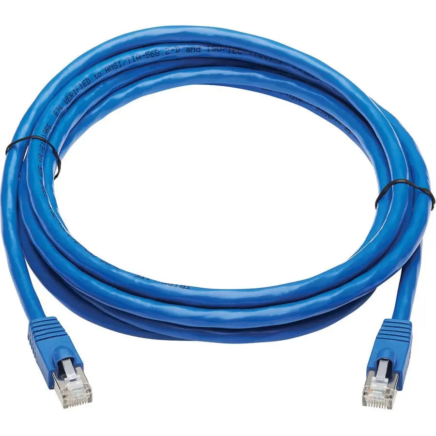 Tripp Lite Cat6a Patch Cable F/UTP Snagless w/ PoE 10G CMR-LP Blue M/M 10ft - 10 ft Category 6a Network Cable for Router, Server, Modem, Hub, Switch, PoE-enabled Device, Surveillance Camera, VoIP Devi...  - N261P-010-BL EATON