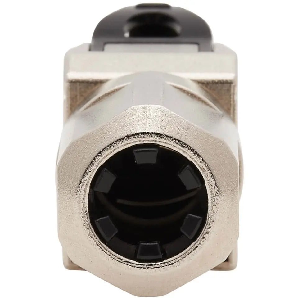 EATON Tripp Lite Cat6a RJ45 Plug MPTL Shielded 100W PoE & PoE++ Zinc Die Cast TAA - 1 x RJ-45 Male, 1 x 110-punchdown - Black - TAA Compliant - N238-P01-MPTL-A