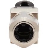 EATON Tripp Lite Cat6a RJ45 Plug MPTL Shielded 100W PoE & PoE++ Zinc Die Cast TAA - 1 x RJ-45 Male, 1 x 110-punchdown - Black - TAA Compliant - N238-P01-MPTL-A