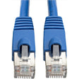 EATON Tripp Lite Cat6a Snagless Shielded STP Network Patch Cable 10G Certified, PoE, Blue RJ45 M/M 35ft 35' - Category 6a for Network Device, Switch, Modem, Router, Hub, Patch Panel, VoIP Device, Camera - 1 - N262-035-BL