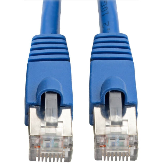 EATON Tripp Lite Cat6a Snagless Shielded STP Network Patch Cable 10G Certified, PoE, Blue RJ45 M/M 35ft 35' - Category 6a for Network Device, Switch, Modem, Router, Hub, Patch Panel, VoIP Device, Camera - 1 - N262-035-BL
