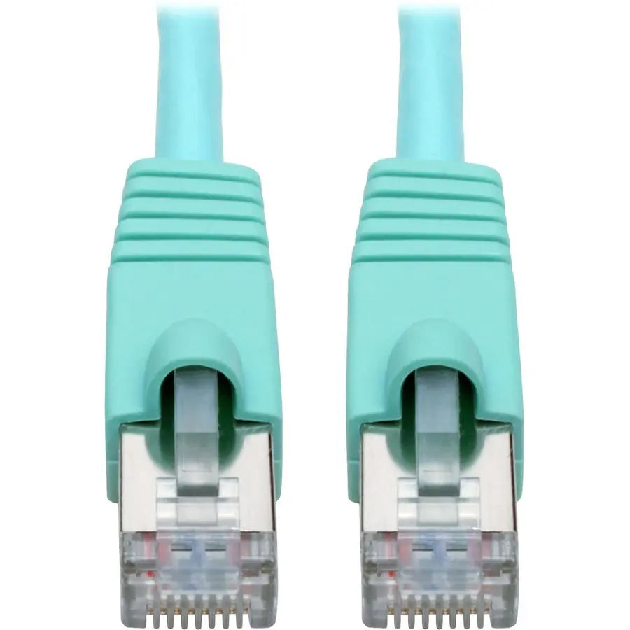 EATON Tripp Lite Cat6a Snagless Shielded STP Patch Cable 10G, PoE, Aqua M/M 10ft - 7 ft Category 6a Network Cable for Network Device, Workstation, Switch, Hub, Patch Panel, Router, Modem, VoIP Device, Surve...  - N262-010-AQ