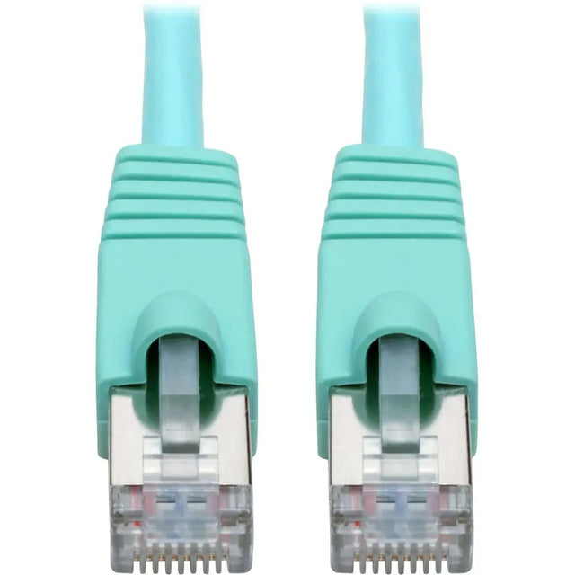 EATON Tripp Lite Cat6a Snagless Shielded STP Patch Cable 10G, PoE, Aqua M/M 10ft - 7 ft Category 6a Network Cable for Network Device, Workstation, Switch, Hub, Patch Panel, Router, Modem, VoIP Device, Surve...  - N262-010-AQ