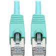 EATON Tripp Lite Cat6a Snagless Shielded STP Patch Cable 10G, PoE, Aqua M/M 14ft - 14 ft Category 6a Network Cable for Network Device, Workstation, Switch, Hub, Patch Panel, Router, Modem, VoIP Device, Surv...  - N262-014-AQ