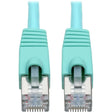 EATON Tripp Lite Cat6a Snagless Shielded STP Patch Cable 10G, PoE, Aqua M/M 20ft - 20 ft Category 6a Network Cable for Network Device, Workstation, Switch, Hub, Patch Panel, Router, Modem, VoIP Device, Surv...  - N262-020-AQ