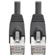 EATON Tripp Lite Cat6a Snagless Shielded STP Patch Cable 10G, PoE, Black M/M 1ft - Category 6a for Network Device, Switch, Modem, Router, Hub, Patch Panel, VoIP Device, Camera - 1.25 GB/s - Patch Cable - 1 ...  - N262-001-BK