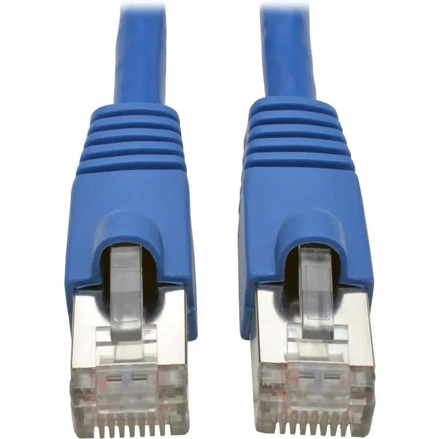 EATON Tripp Lite Cat6a Snagless Shielded STP Patch Cable 10G, PoE, Blue M/M 25ft - Category 6a for Network Device, Switch, Modem, Router, Hub, Patch Panel, VoIP Device, Camera - 1.25 GB/s - Patch Cable - 25...  - N262-025-BL
