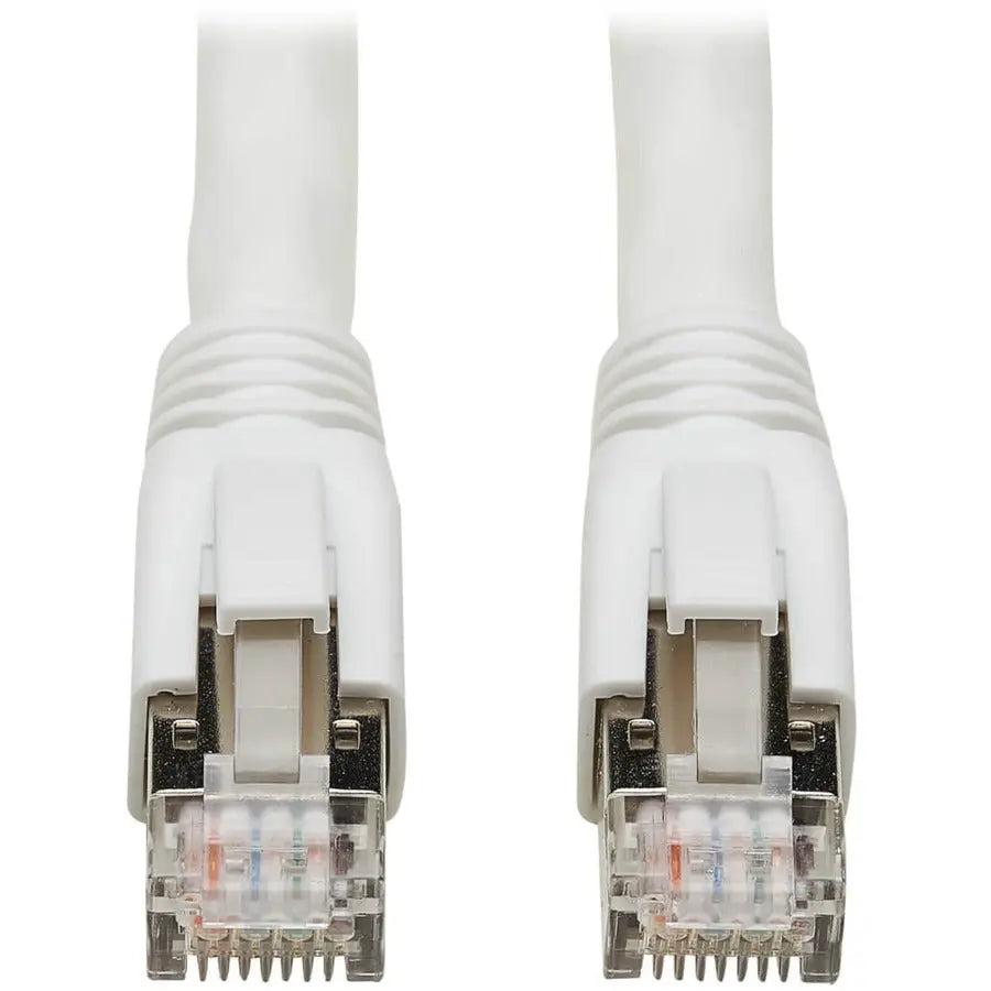 EATON Tripp Lite Cat8 25G/40G-Certified Snagless S/FTP Ethernet Cable (RJ45 M/M) - 25 ft Category 8 Network Cable for Network Device, Webcam, VoIP Device, Switch, Modem, Router, Network Adapter, Hub, Patch ...  - N272-025-WH