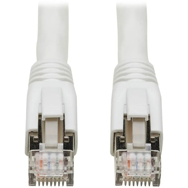 EATON Tripp Lite Cat8 Patch Cable 25G/40G Certified Snagless M/M PoE White 30ft - 30 ft Category 8 Network Cable for Network Device, Webcam, VoIP Device, Network Switch, Modem, Router, Network Adapter, Hub,...  - N272-030-WH