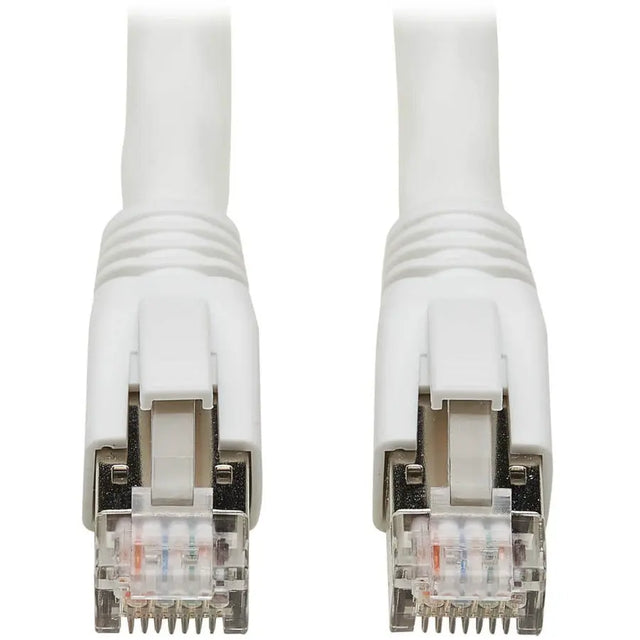 EATON Tripp Lite Cat8 Patch Cable 25G/40G Certified Snagless M/M PoE White 6ft - 6 ft Category 8 Network Cable for Network Device, Webcam, VoIP Device, Switch, Modem, Router, Network Adapter, Hub, Patch Pan...  - N272-006-WH