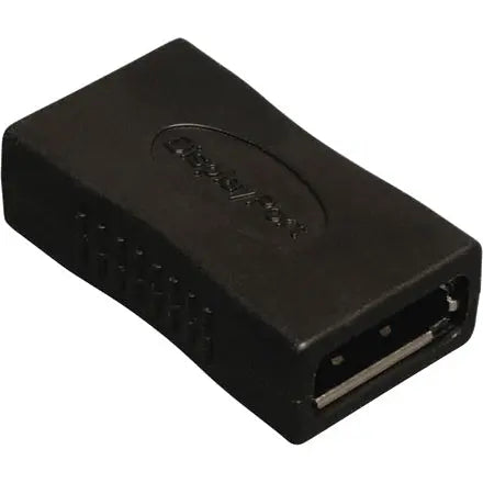 EATON Tripp Lite Compact Displayport Gender Changer / Coupler Display port F/F - 1 x DisplayPort Digital Audio/Video Female - 1 x DisplayPort Digital Audio/Video Female - Black - P168-000