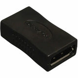 EATON Tripp Lite Compact Displayport Gender Changer / Coupler Display port F/F - 1 x DisplayPort Digital Audio/Video Female - 1 x DisplayPort Digital Audio/Video Female - Black - P168-000