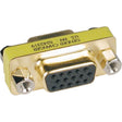 EATON Tripp Lite Compact / Slimline Gold VGA Video Coupler Gender Changer F/F - 1 x 15-pin HD-15 Female - 1 x 15-pin HD-15 Female - P160-000