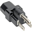 EATON Tripp Lite Computer Power Cord Adapter NEMA 5-15P to C13 10A 125V Black - 1 x NEMA 5-15P Male, 1 x IEC 60320 C13 Female - 125 V AC / 15 A - P006-000