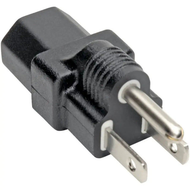 EATON Tripp Lite Computer Power Cord Adapter NEMA 5-15P to C13 10A 125V Black - 1 x NEMA 5-15P Male, 1 x IEC 60320 C13 Female - 125 V AC / 15 A - P006-000