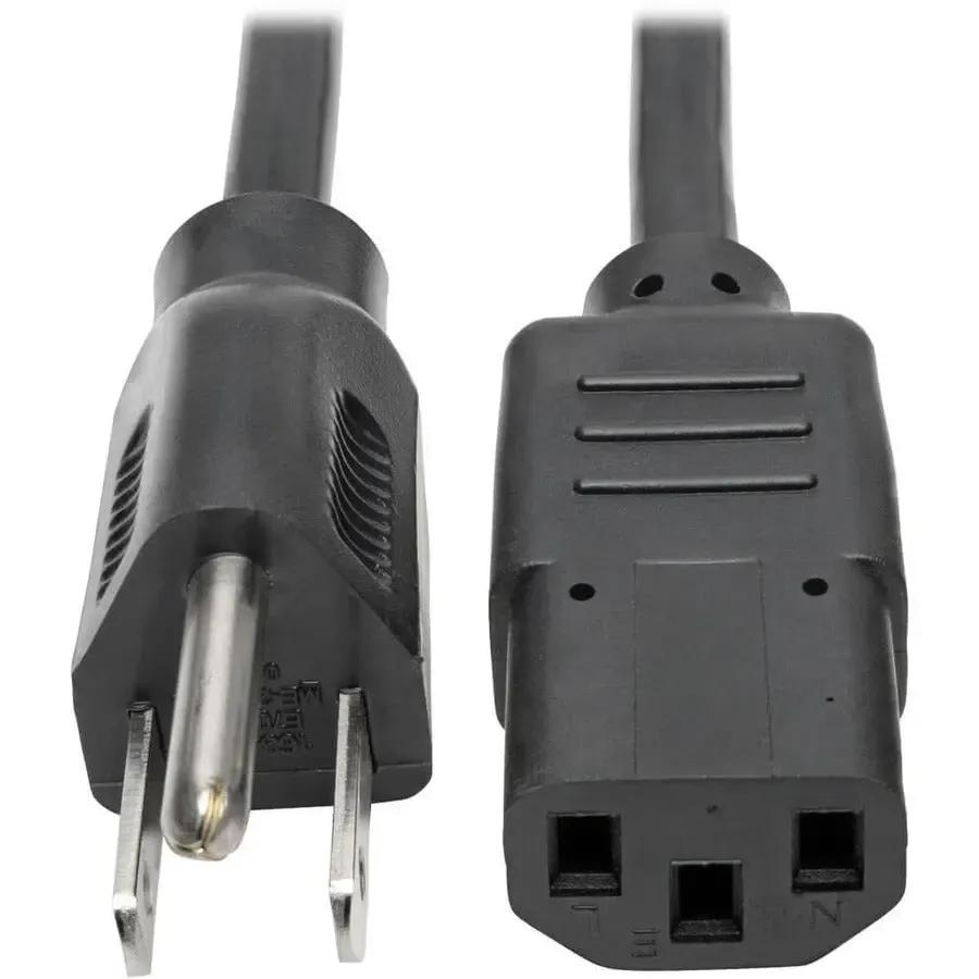 EATON Tripp Lite Computer Power Extension Cord Adapter 10A 18AWG 5-15P to C13 6' - 10A,18AWG (NEMA 5-15P to IEC-320-C13) 6-ft." - P006-006