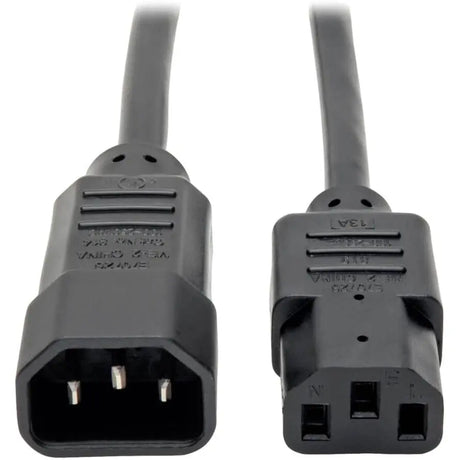 EATON Tripp Lite Computer Power Extension Cord Adapter 13A 16AWG C14 to C13 2ft - 13A, 16AWG (IEC-320-C14 to IEC-320-C13) 2-ft. - P004-002-13A