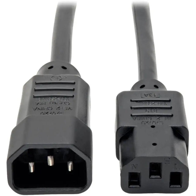 EATON Tripp Lite Computer Power Extension Cord Adapter 13A 16AWG C14 to C13 2ft - 13A, 16AWG (IEC-320-C14 to IEC-320-C13) 2-ft. - P004-002-13A