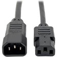 EATON Tripp Lite Computer Power Extension Cord Adapter 13A 16AWG C14 to C13 5' - 13A, 16AWG (IEC-320-C14 to IEC-320-C13) 5-ft. - P004-005-13A
