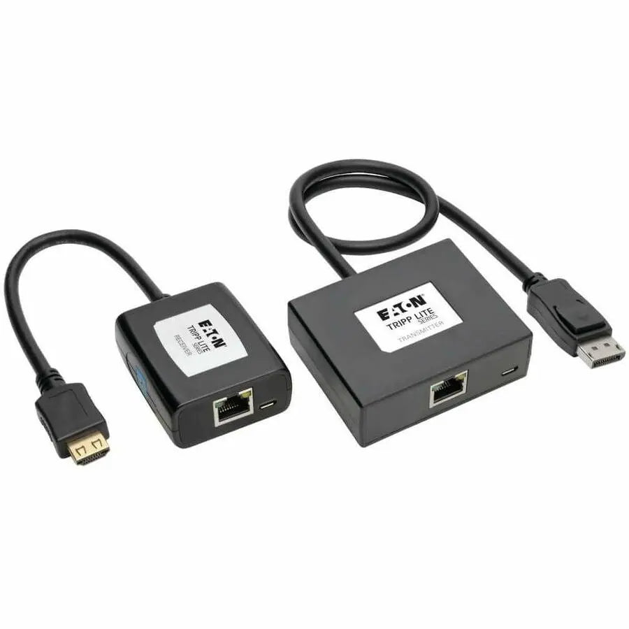 EATON Tripp Lite Display Port to HDMI Over Cat5/6 Video Extender Transmittor & Receiver - 1 Input Device - 1 Output Device - 150 ft Range - 2 x Network (RJ-45) - 2 x USB - 1 x HDMI Out - DisplayPort - Full  - B150-1A1-HDMI