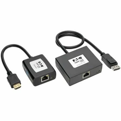 EATON Tripp Lite Display Port to HDMI Over Cat5/6 Video Extender Transmittor & Receiver - 1 Input Device - 1 Output Device - 150 ft Range - 2 x Network (RJ-45) - 2 x USB - 1 x HDMI Out - DisplayPort - Full  - B150-1A1-HDMI