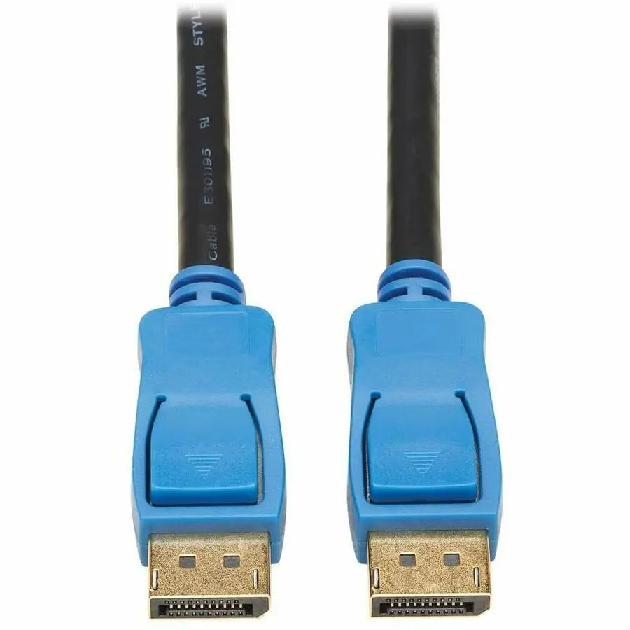 Tripp Lite DisplayPort 1.4 Cable Latching Connectors 8K 60Hz M/M Black 9ft - 9 ft DisplayPort A/V Cable for Audio/Video Device, HDTV, PC, Monitor, Gaming Computer, Blu-ray Player, Gaming Console, Note...  - P580-009-8K6 EATON