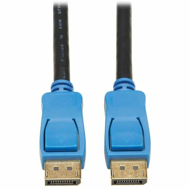 Tripp Lite DisplayPort 1.4 Cable Latching Connectors 8K 60Hz M/M Black 9ft - 9 ft DisplayPort A/V Cable for Audio/Video Device, HDTV, PC, Monitor, Gaming Computer, Blu-ray Player, Gaming Console, Note...  - P580-009-8K6 EATON