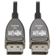 EATON Tripp Lite DisplayPort Active Optical Cable (AOC), 8K 60 Hz (M/M), CL3 Rated, Latching Connectors, Black, 10 m (33 ft.) - 32.81 ft Fiber Optic A/V Cable for Audio/Video Device, Digital Signage Player,...  - P580F3-10M-8K6