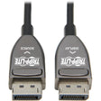 EATON Tripp Lite DisplayPort Active Optical Cable (AOC), 8K 60 Hz (M/M), CL3 Rated, Latching Connectors, Black, 20 m (65 ft.) - 65.62 ft Fiber Optic A/V Cable for Audio/Video Device, Digital Signage Player,...  - P580F3-20M-8K6